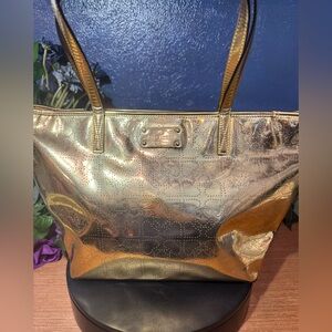 Kate Spade Gold Harmony Metro Tote Bag